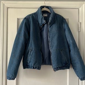 Denim Puffer Jacket